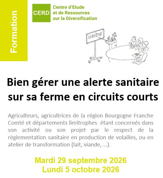 FORMATION: Bien gérer une alertes sanitaires en circuits courts